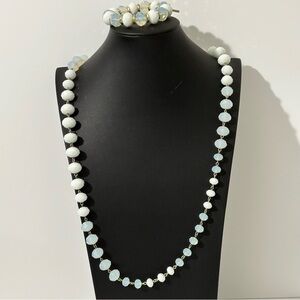 Kenneth Cole New York Graduated glass beaded neck and bracelet set